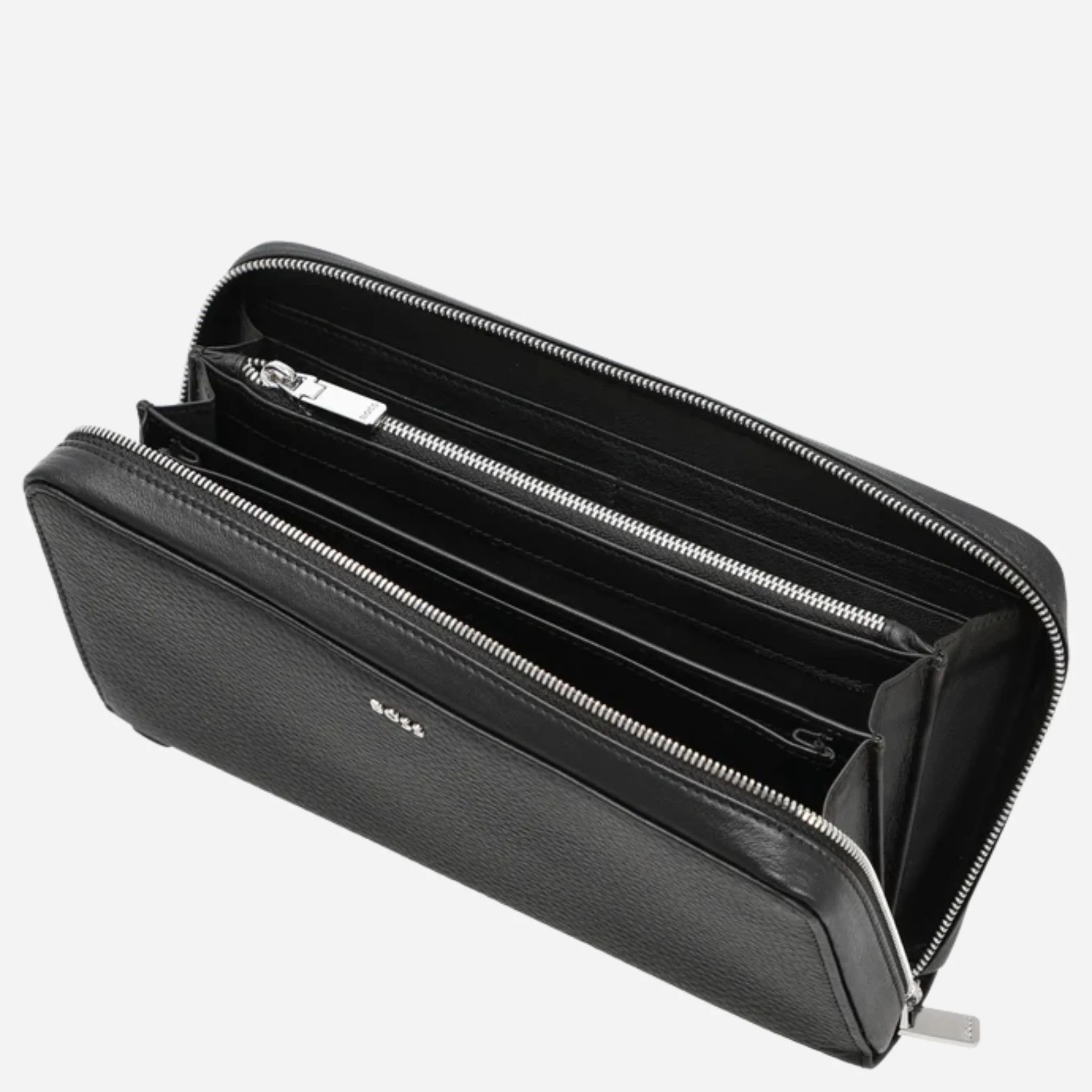 BOSS New Crosstown Black Grained Leather 16CC Organiser - Image 4