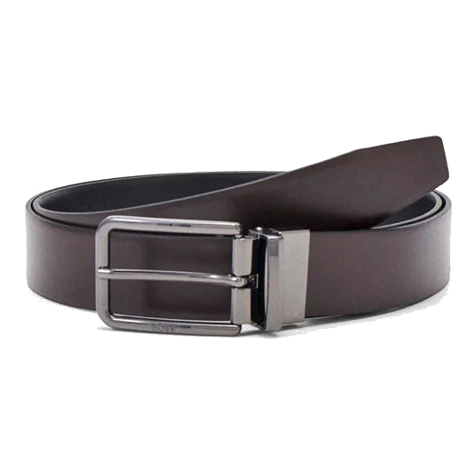 BOSS Ocalis Gunmetal Pin Buckle Reversible Leather Belt - Image 2