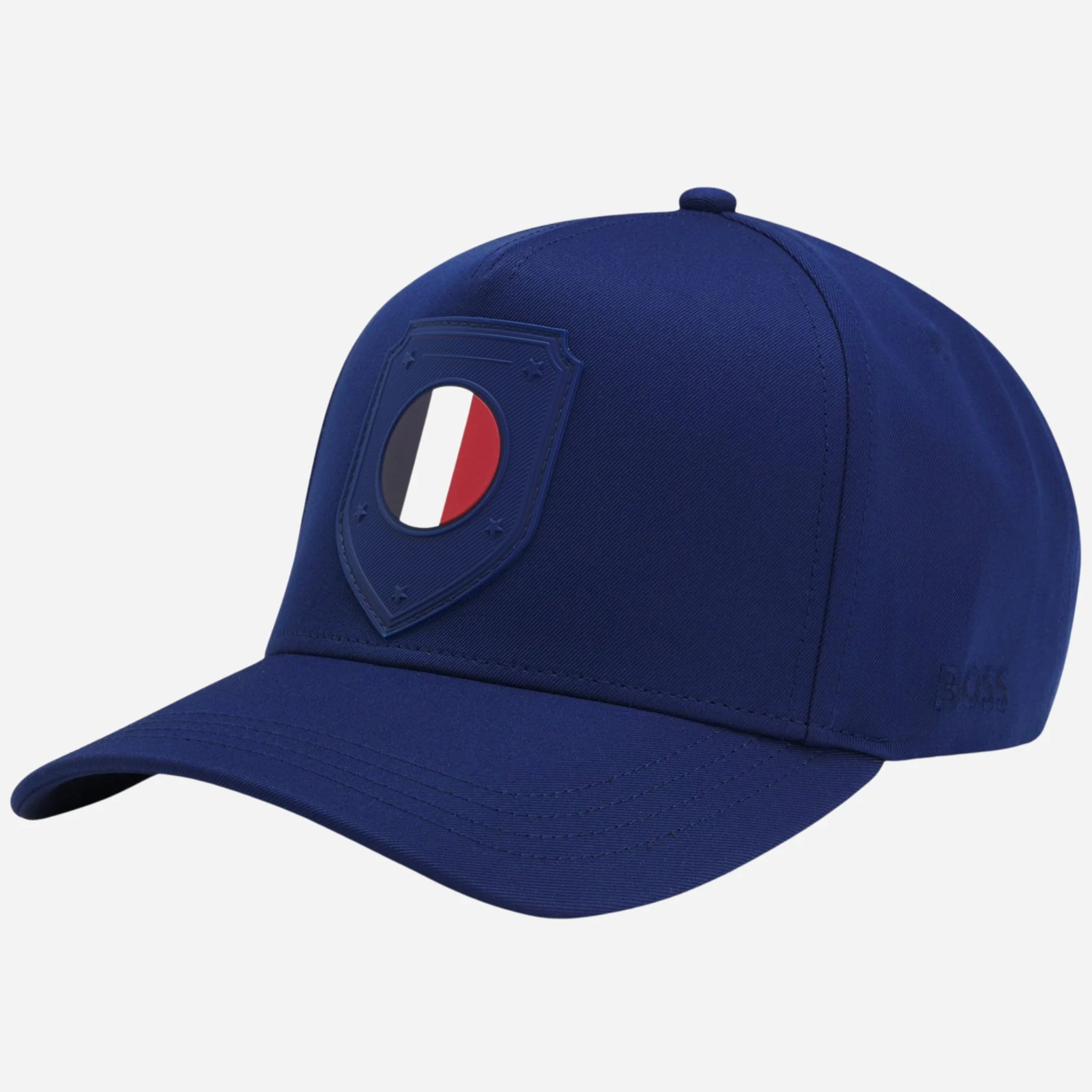 BOSS Poulin-BC D'LUX-Flag Blue Polyester Twill Cap with France Flag Badge