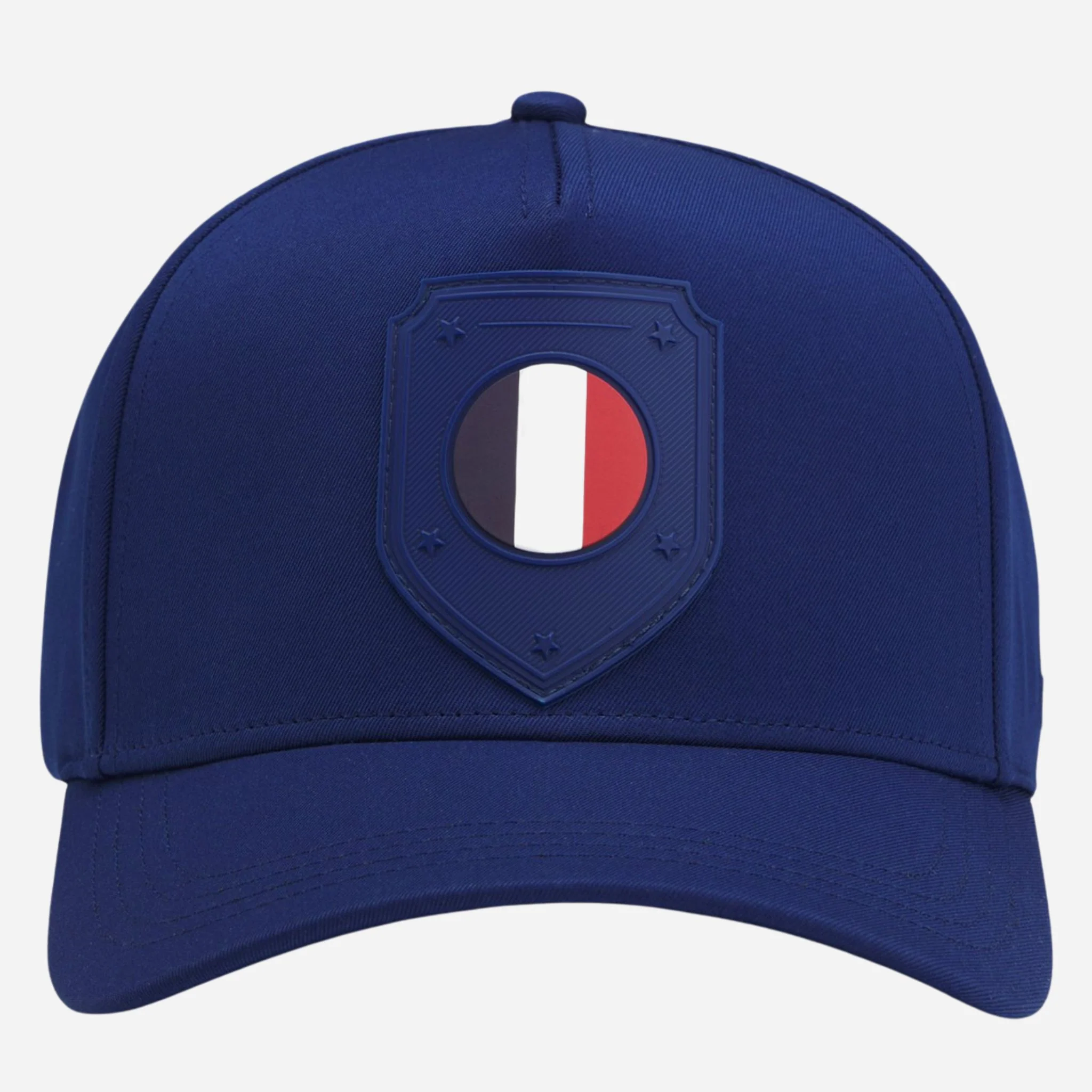 BOSS Poulin-BC D'LUX-Flag Blue Polyester Twill Cap with France Flag Badge - Image 2