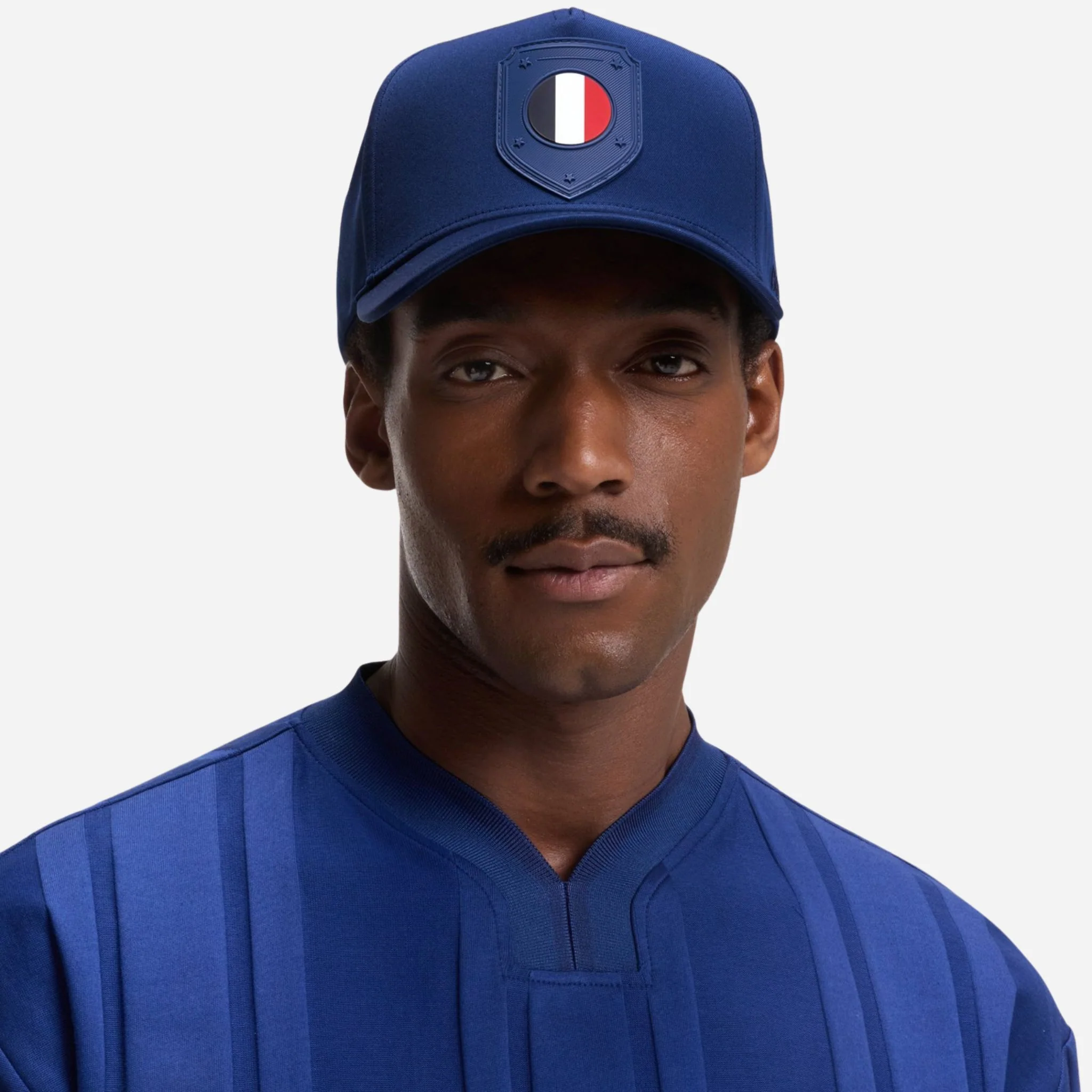BOSS Poulin-BC D'LUX-Flag Blue Polyester Twill Cap with France Flag Badge - Image 4