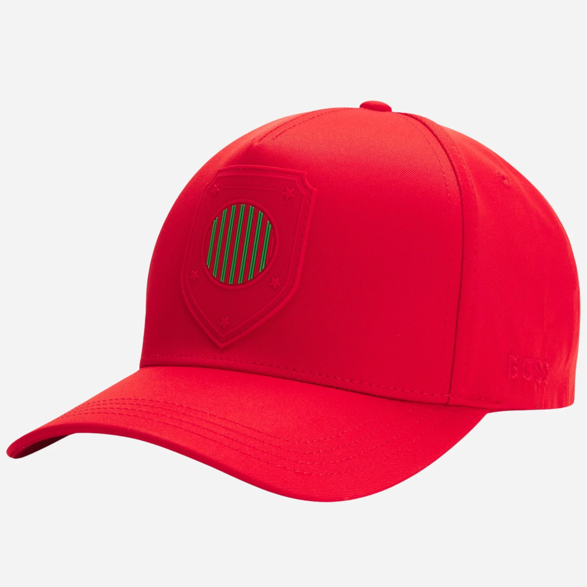 BOSS Poulin-BC D'LUX-Flag Red Polyester Twill Cap with Portugal Flag Badge