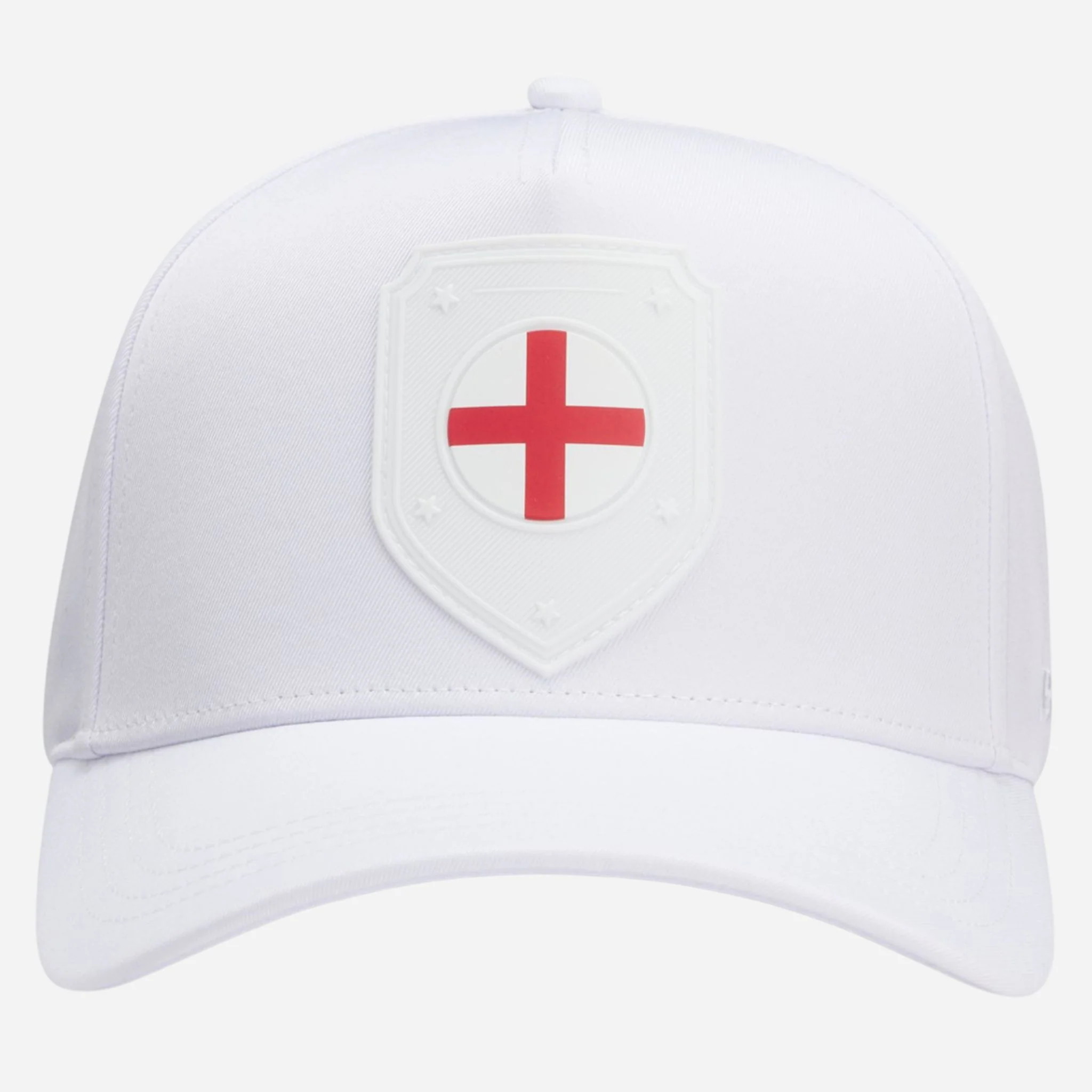 BOSS Poulin-BC D'LUX-Flag White Polyester Twill Cap with England Flag Badge - Image 2