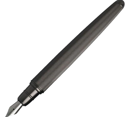 BOSS Pure Dark Matte Chrome Fountain Pen - Image 4