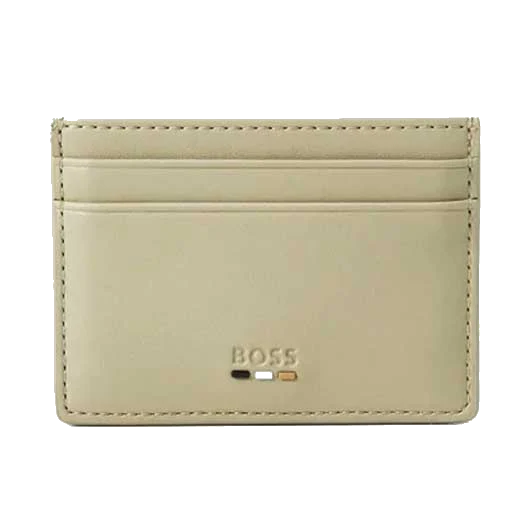 BOSS Ray Beige Faux Leather 4CC Card Holder