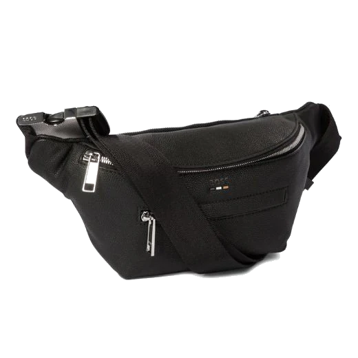 BOSS Ray Black Faux Leather Belt Bag - Image 2