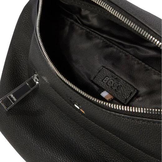BOSS Ray Black Faux Leather Belt Bag - Image 5