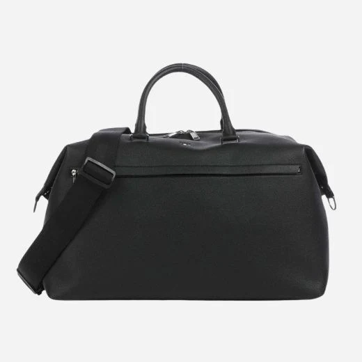 BOSS Ray Black Faux Leather Soft Holdall