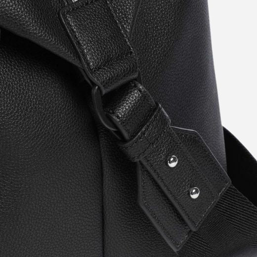BOSS Ray Black Faux Leather Soft Holdall - Image 3