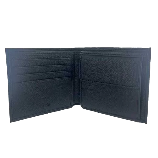 BOSS Ray Faux Dark Blue Leather Wallet 4CC Coin Case - Image 2