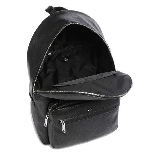 BOSS Ray Faux Grained Leather Backpack - Image 5