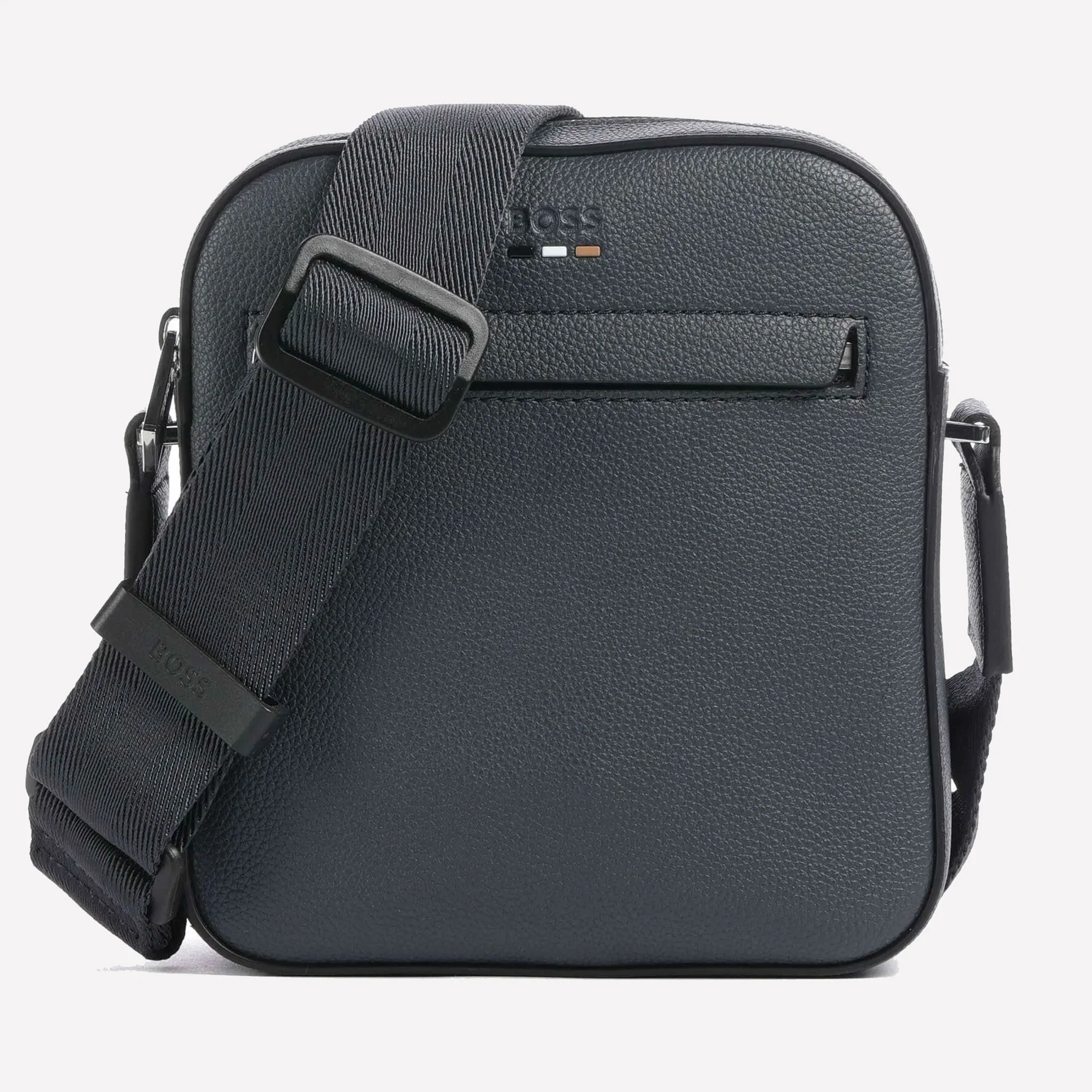 BOSS Ray Faux Grained Leather Navy Blue Cross Body Bag
