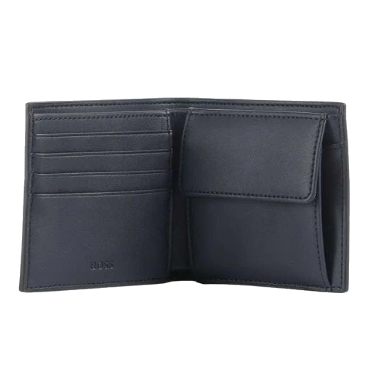 BOSS Ray Faux Leather Navy Blue 4CC Wallet with RFID-Blocking - Image 2