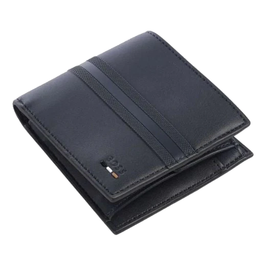 BOSS Ray Faux Leather Navy Blue 4CC Wallet with RFID-Blocking - Image 4