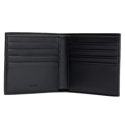 BOSS Ray Signature Stripe Faux Leather 8CC Wallet - Image 2