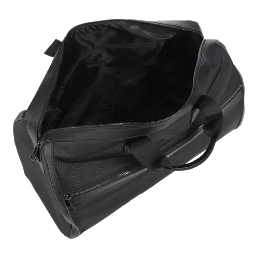 BOSS Ray Textured Fabric Black Holdall with Signature Stripe Trim - Image 3