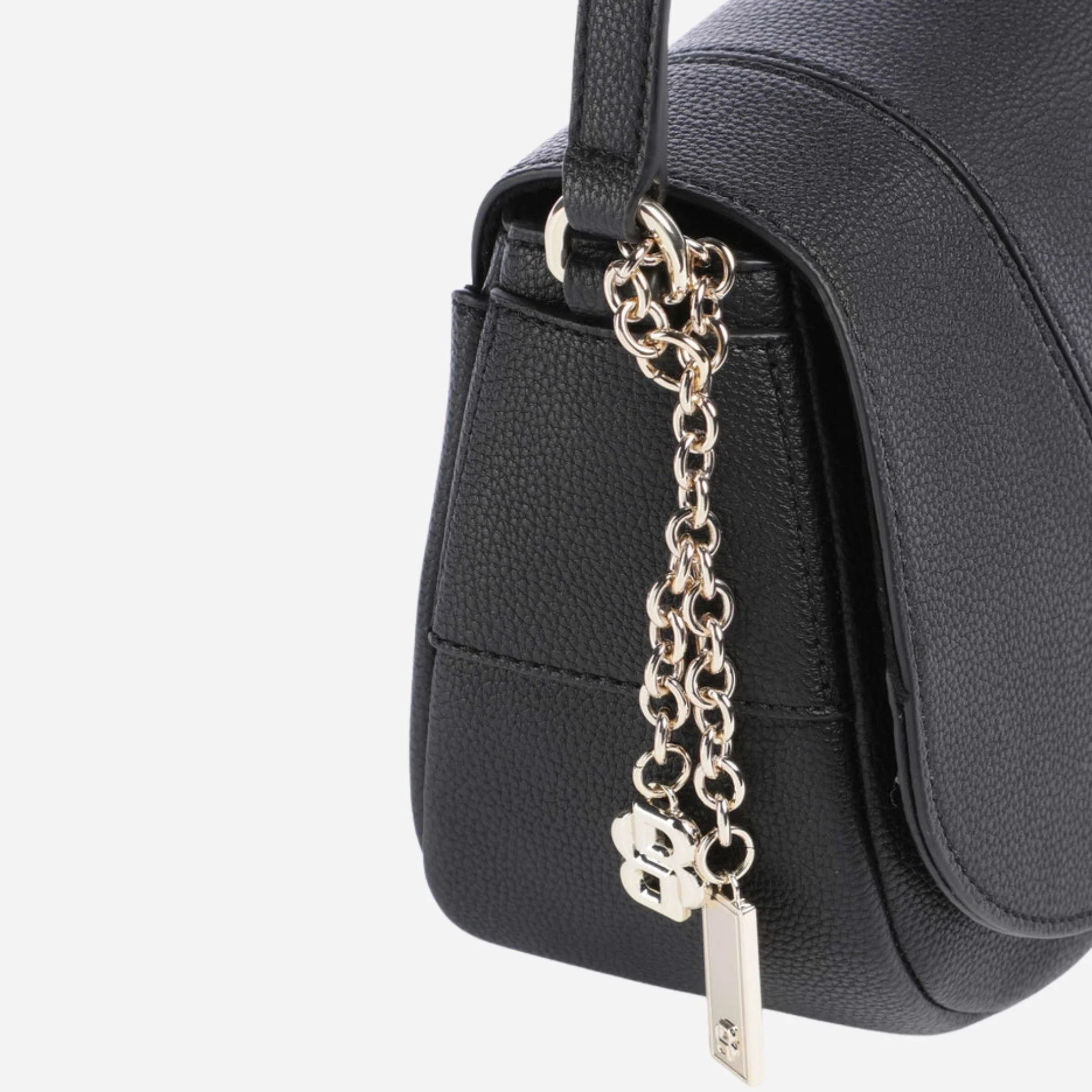 BOSS Salley Black Saddle Bag with Metal Logo - Image 3