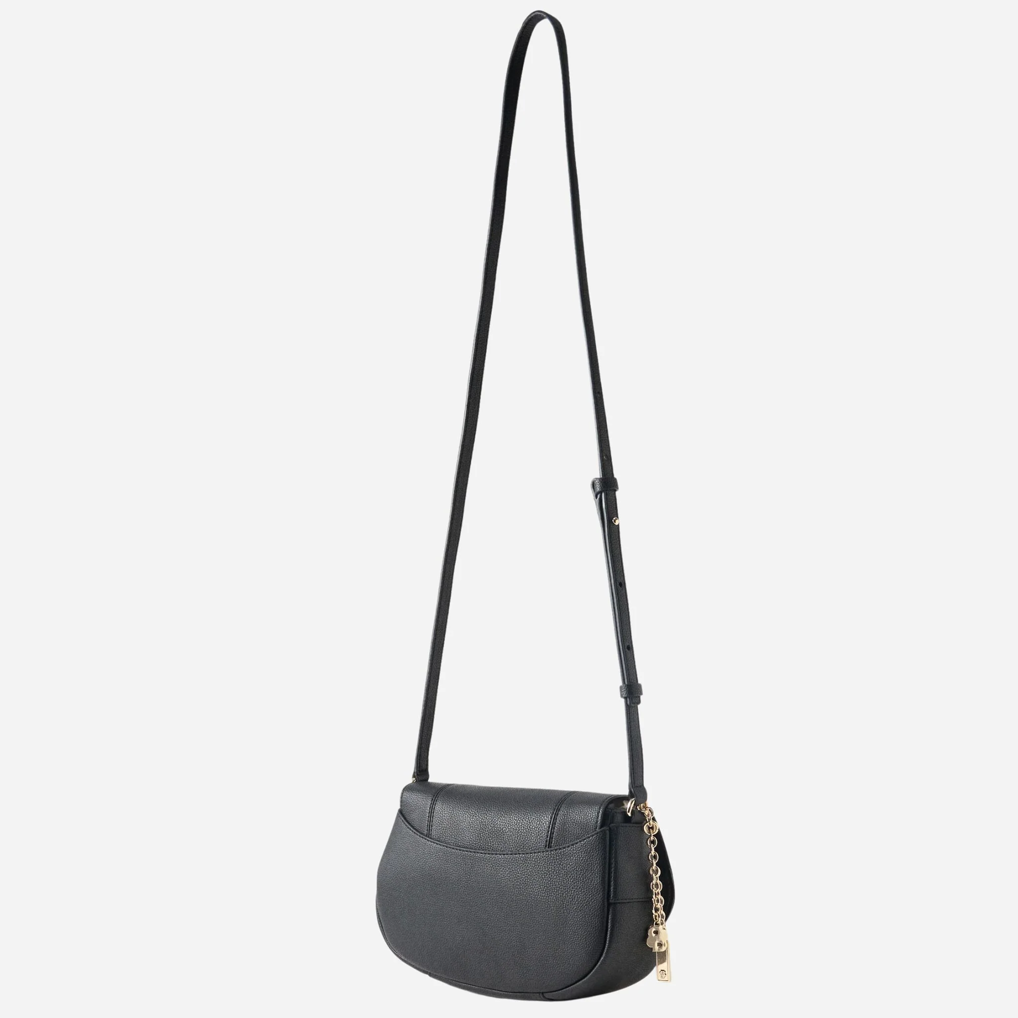 BOSS Salley Black Saddle Bag with Metal Logo - Image 4