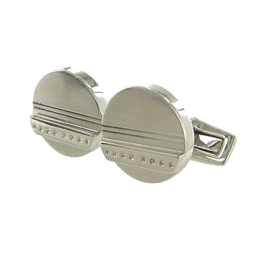 BOSS Silver T-Frank Brass Cufflinks