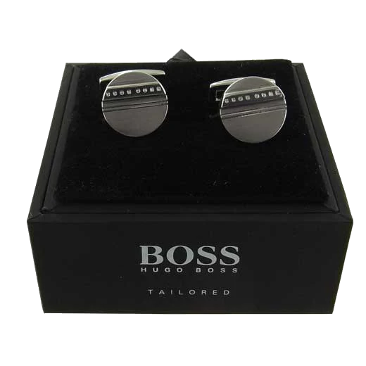 BOSS Silver T-Frank Brass Cufflinks - Image 5