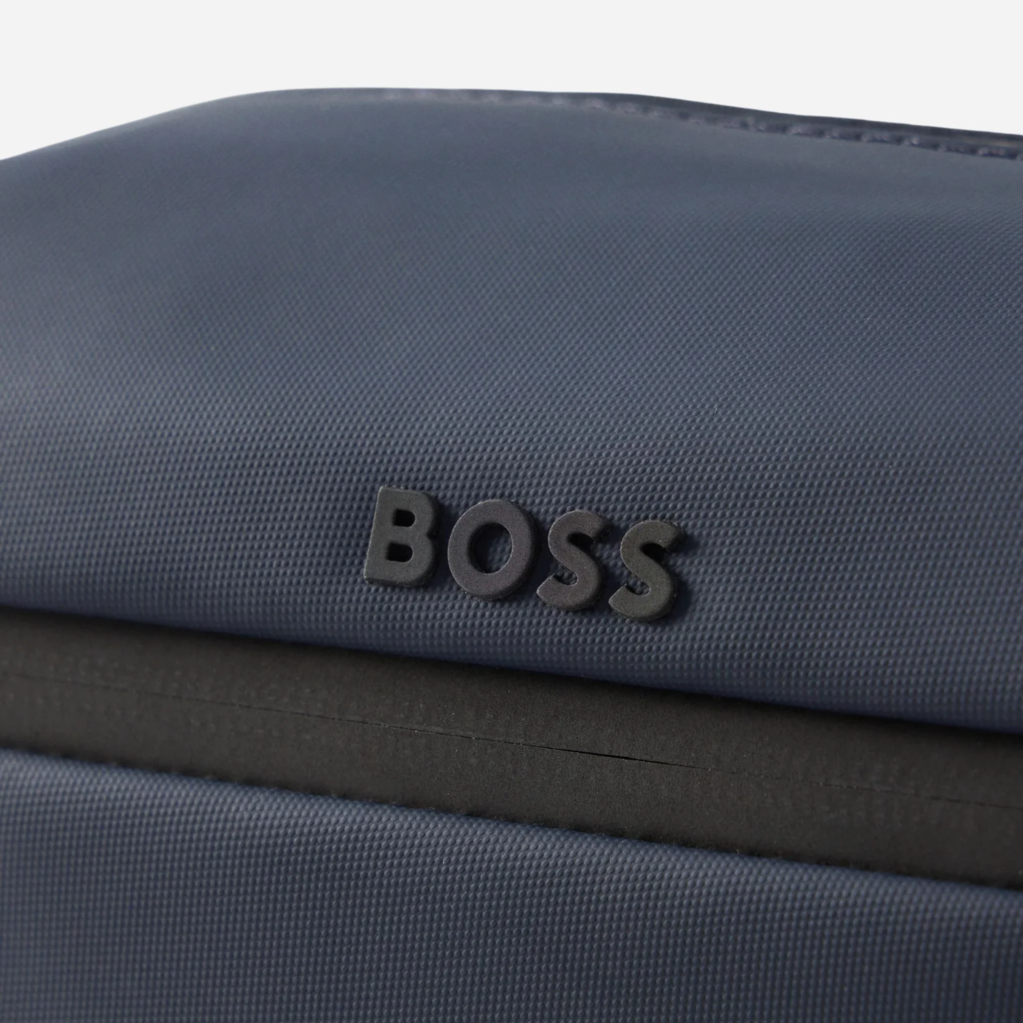 BOSS Stenson Navy Blue Wash Bag with Raised Black Logo - Image 5
