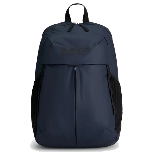 BOSS Stormy Dark Blue Backpack with Raised Logo