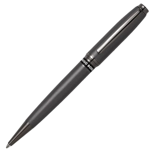 BOSS Stream Gunmetal Ballpoint and Cloud A4 Black Folder Set - Image 2