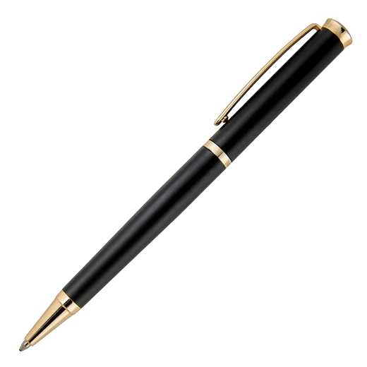 BOSS Triga Matte Black & Gold Ballpoint Pen