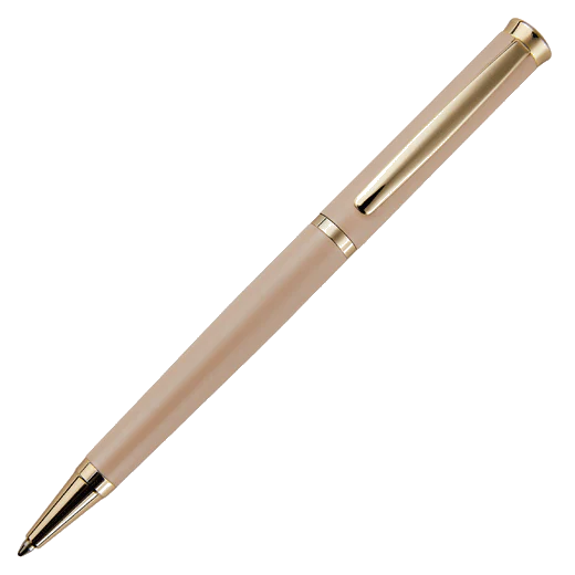 BOSS Triga Matte Peach & Gold Ballpoint Pen - Image 2