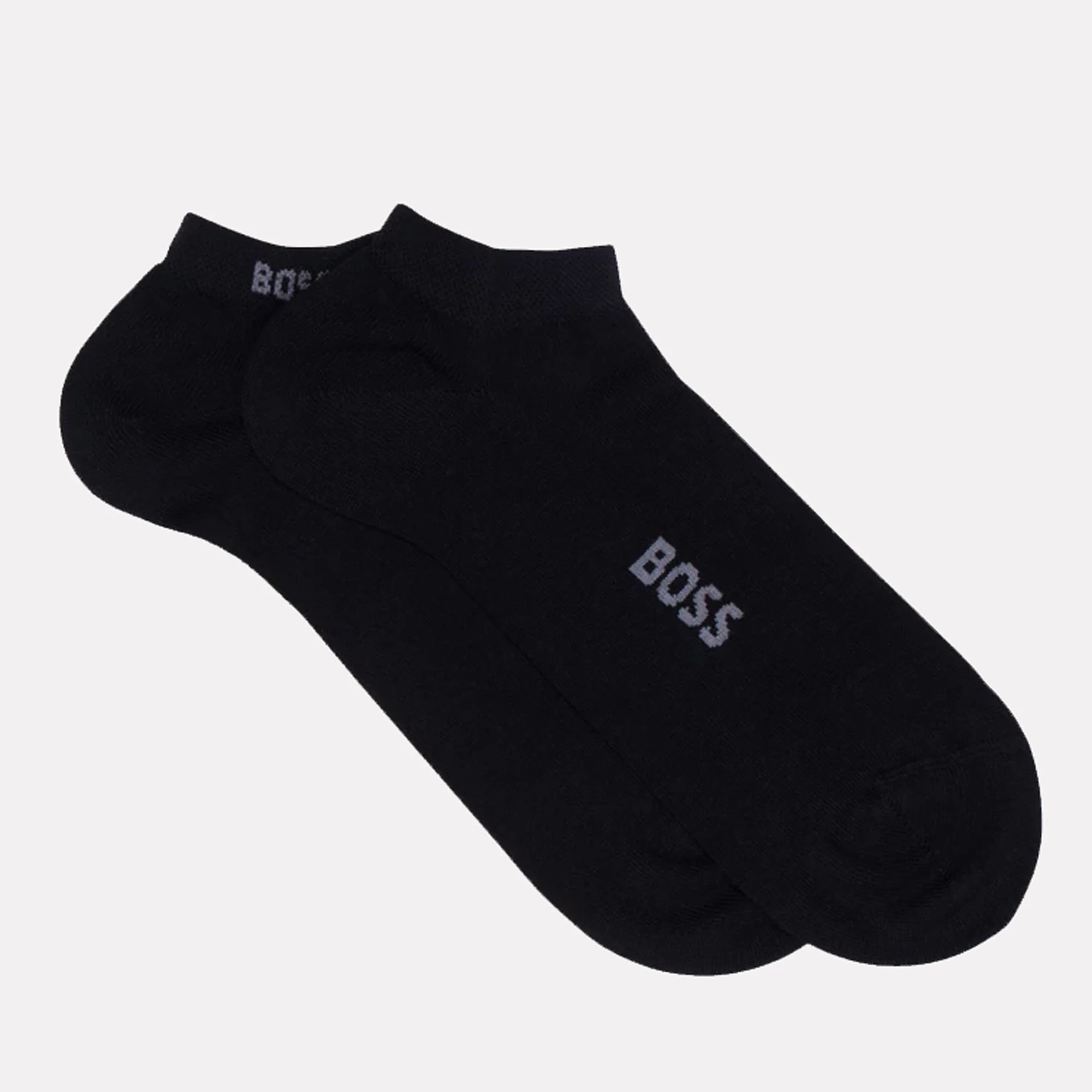 BOSS Viscose Blend Black Ankle Socks 2-Pack