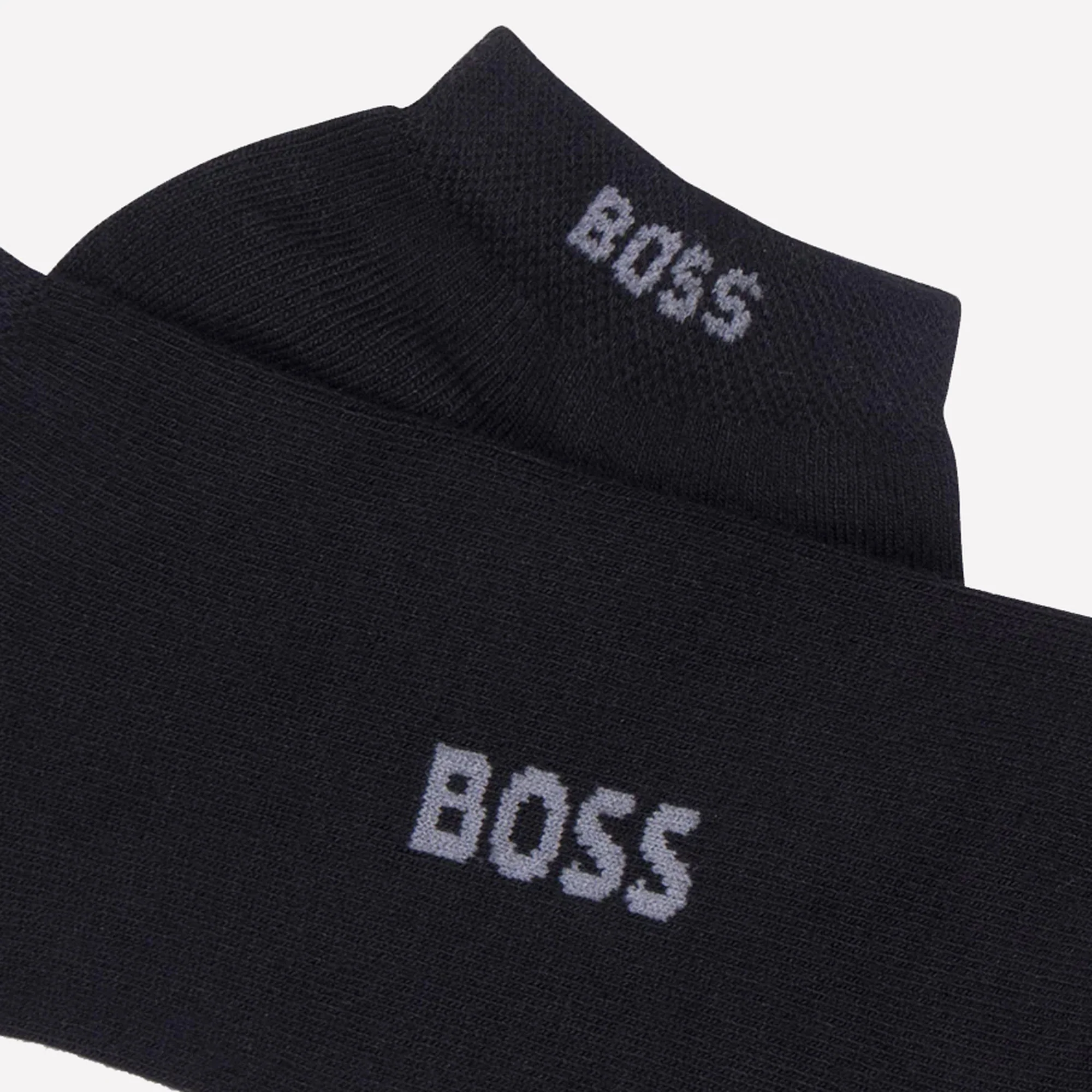 BOSS Viscose Blend Black Ankle Socks 2-Pack - Image 2