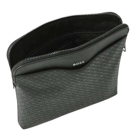 BOSS Zair Faux Leather Monogram Envelope Bag - Image 3