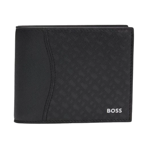 BOSS Zair Monogram 4CC Bifold Coin Pouch Wallet
