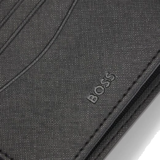 BOSS Zair Monogram 4CC Bifold Coin Pouch Wallet - Image 4