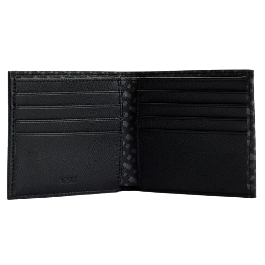 BOSS Zair Monogram Faux Leather 8CC Wallet - Image 3