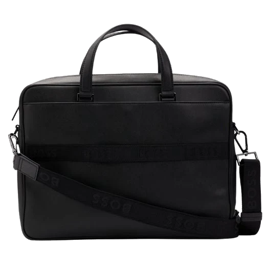 BOSS Zair Monogram Faux Leather Document Case - Image 2