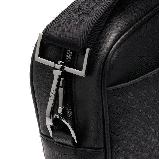 BOSS Zair Monogram Faux Leather Document Case - Image 5