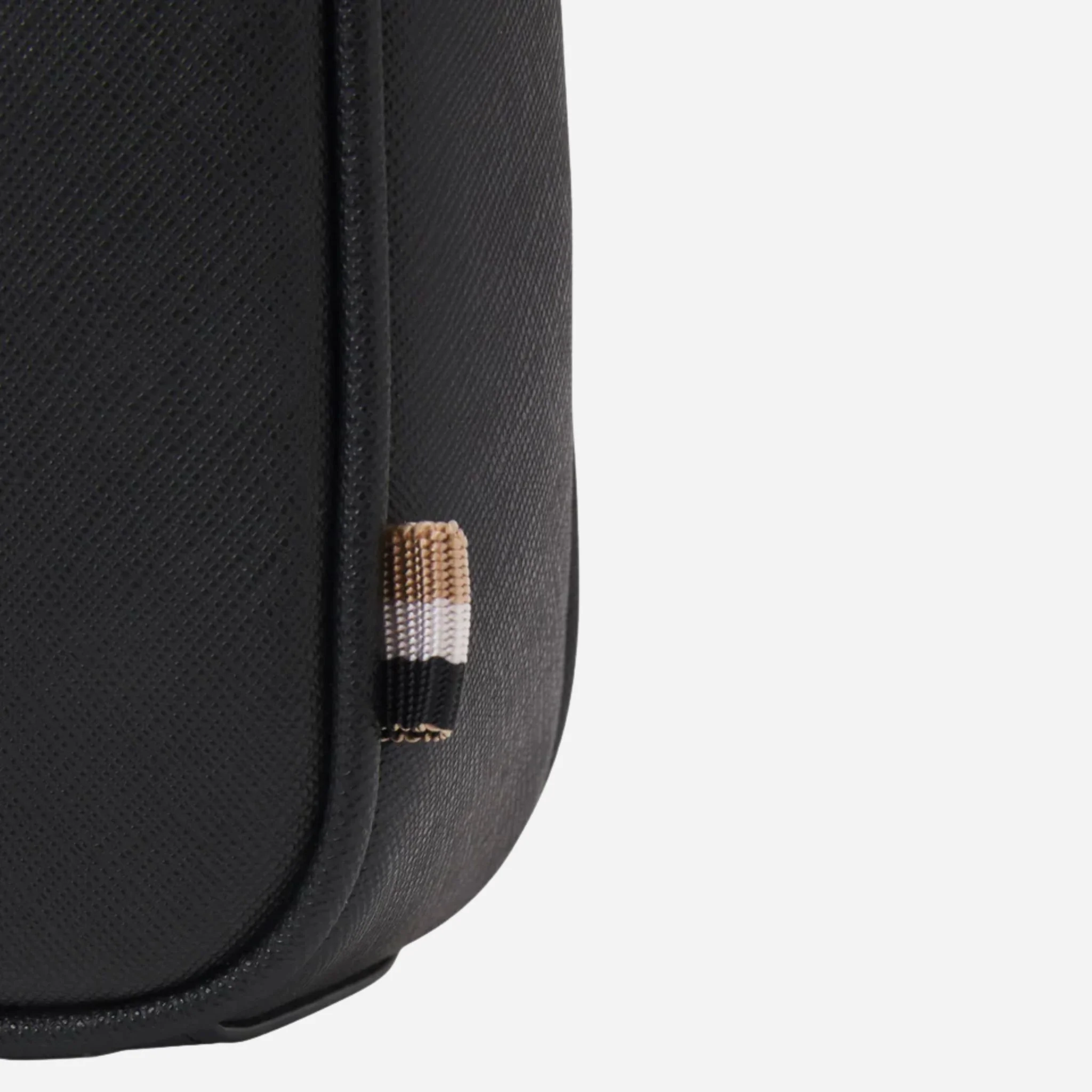BOSS Zair NS Zip Black Cross Body Bag with White Logo - Image 7