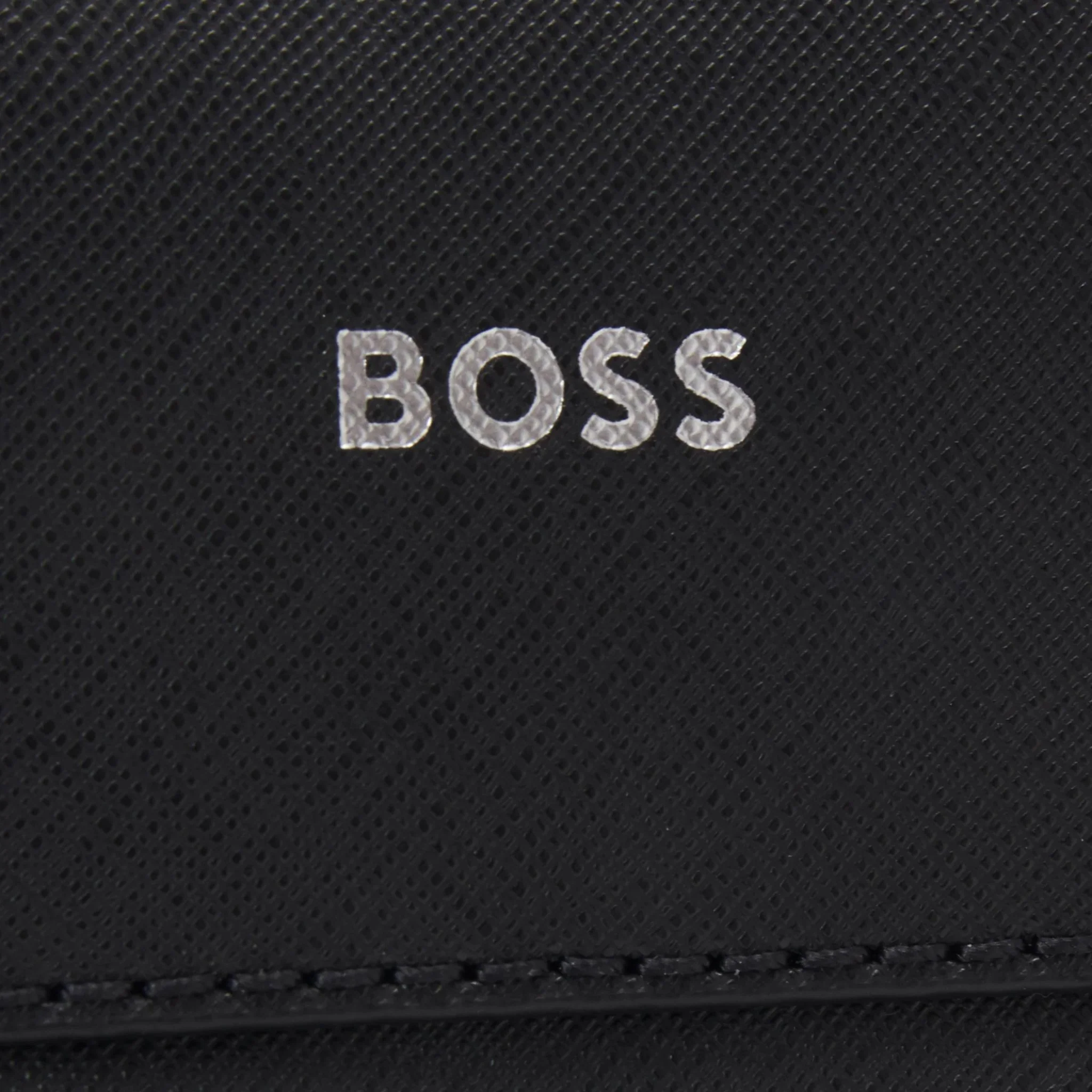 BOSS Zair NS Zip Black Cross Body Bag with White Logo - Image 8