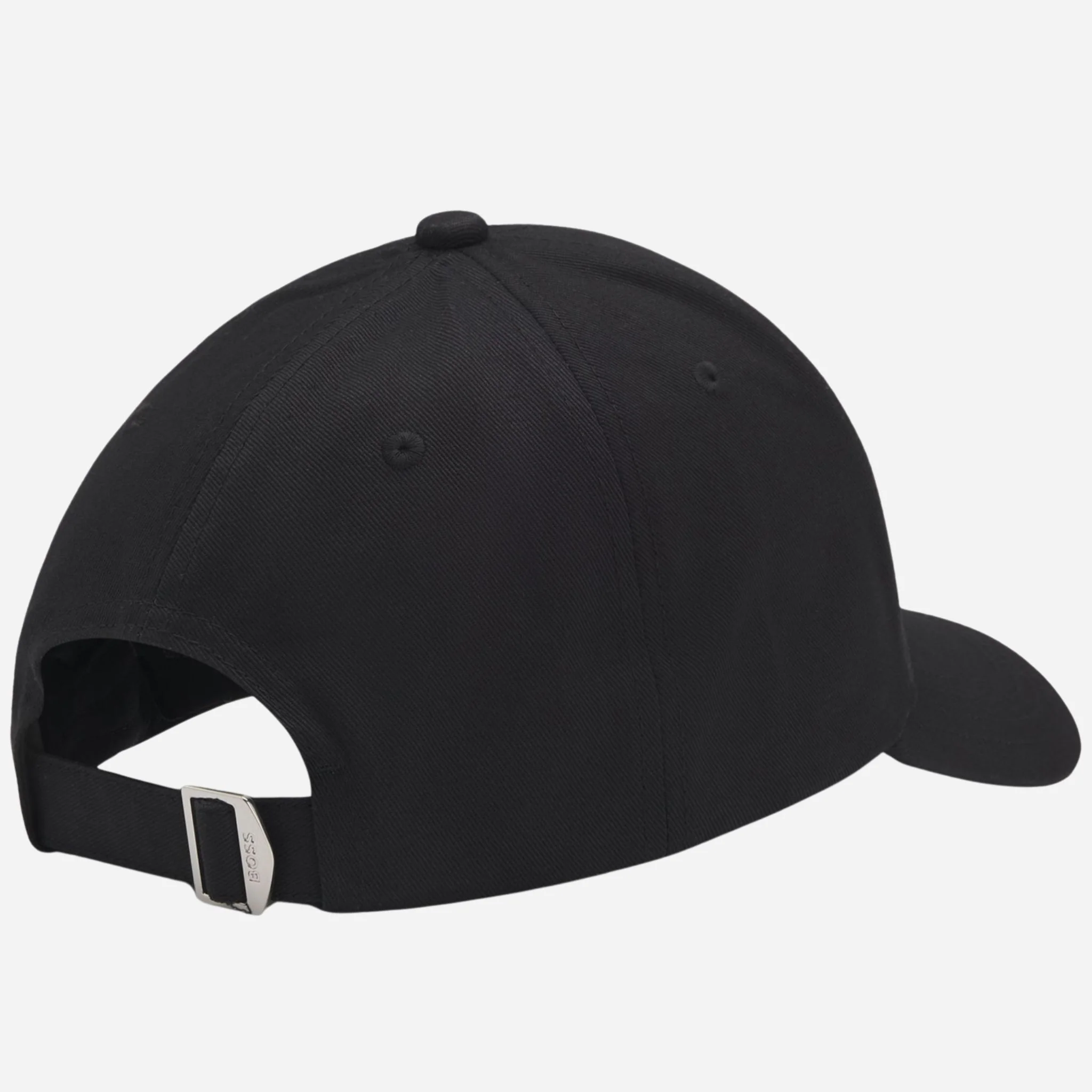 BOSS Zed Black Cotton-Twill Cap with Embroidered White Logo - Image 3