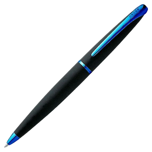 Cross ATX Basalt Black & Blue PVD Ballpoint Pen