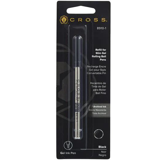 Cross Black Slim Gel Rollerball Refill (M) - Image 2