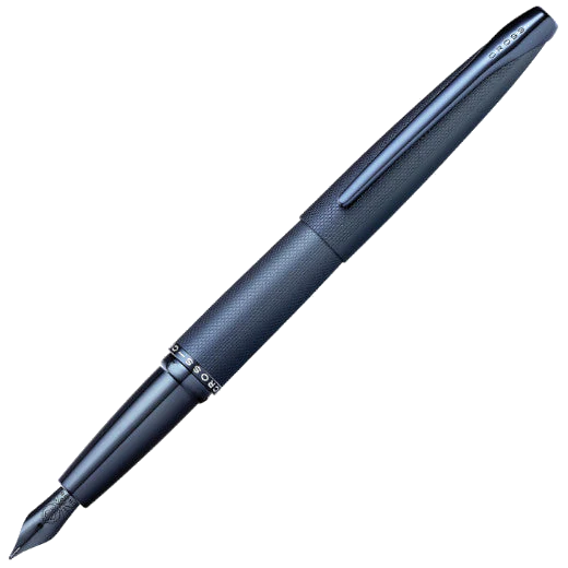 Cross Brushed Dark Blue ATX Fountain Pen