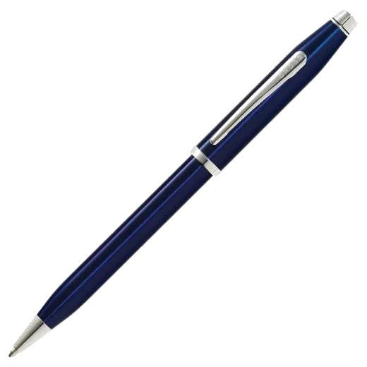 Cross Century II Translucent Blue Lacquer Ballpoint Pen