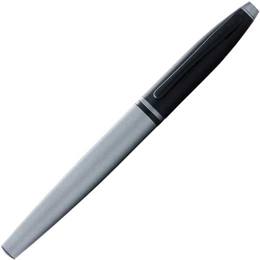 Cross Matte Gray & Black Lacquer Calais Rollerball Pen - Image 2