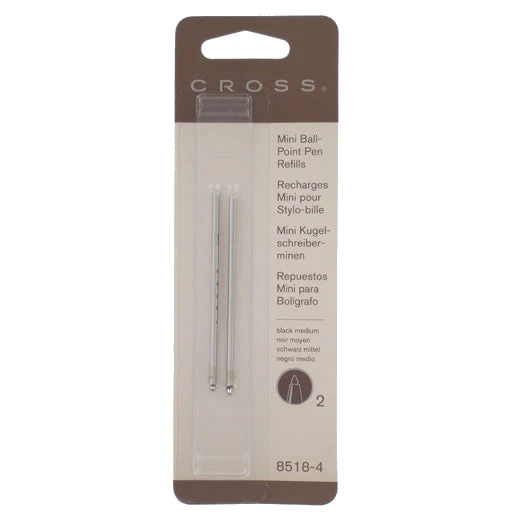 Cross Mini Ballpoint Refills in Black with Medium Nib - Image 2