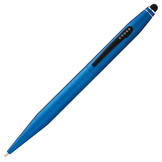 Cross Tech2 Metallic Blue Ballpoint Pen with Stylus