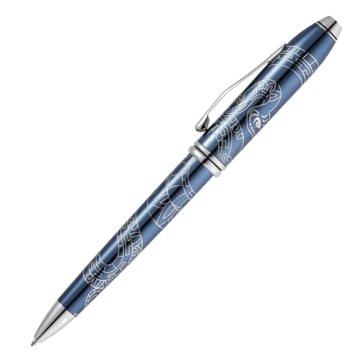 Cross Townsend Blue Lacquer 2025 Zodiac Year of the Snake Ballpoint Pen - Image 3