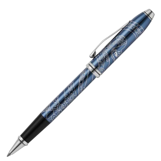 Cross Townsend Blue Lacquer 2025 Zodiac Year of the Snake Rollerball Pen - Image 3