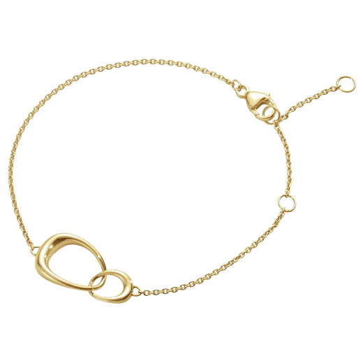Georg Jensen 18 KT. Yellow Gold Offspring Interlocking Bracelet